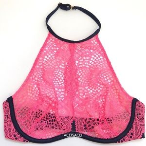 NWT*Very Sexy Fishnet Mesh High Neck BRA